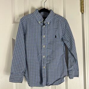 Ralph Lauren Boys Plaid Shirt Size 5